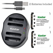 Kastar Battery USB Dual Charger for Pentax Optio D-LI63 108 L36 LS465 M90 W30