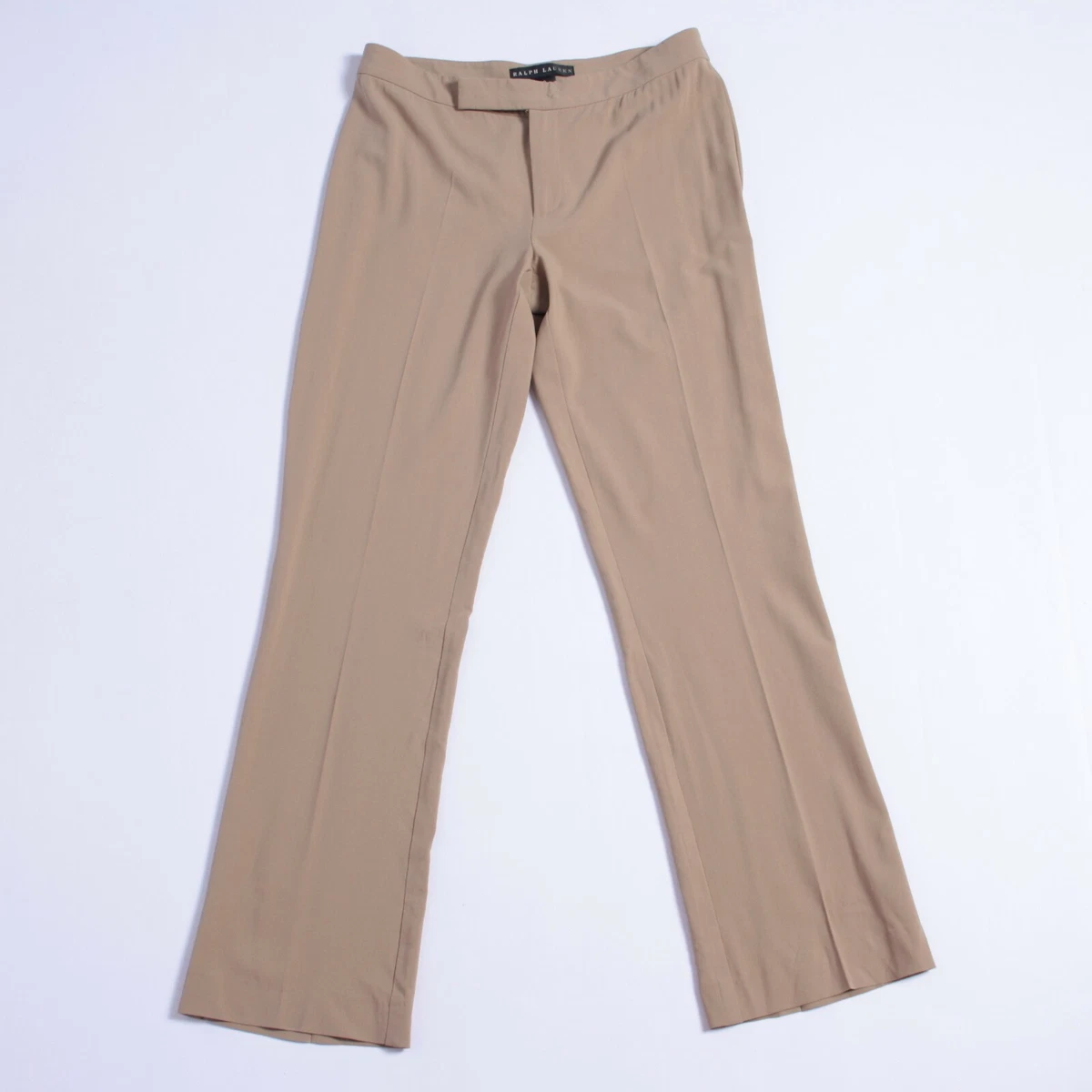 Ralph Lauren Black Label Womens Pants Trousers Beige Wool size 8