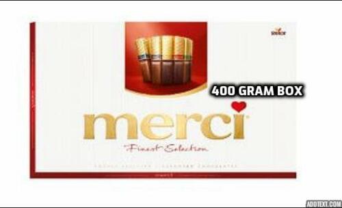 Storck Merci Chocolates GIANT Box 400g ASSORTED Selection RED UK Seller - 第 1/5 張圖片