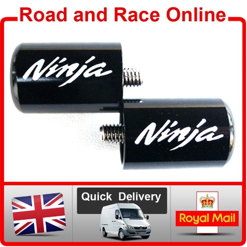 Kawasaki Ninja Black Bar Ends Bar Weights For Most ZX6RZX7RZX9RZX10R
