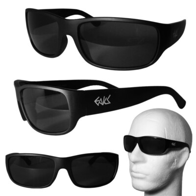 EAKS  WEAR Herren Designer Sonnenbrille schwarz sportlich Biker / Hip Hop Style