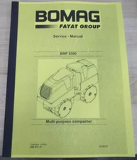 BOMAG BMP 8500 MULTI PURPOSE COMPACTOR SERVICE SHOP REPAIR WORKSHOP MANUAL