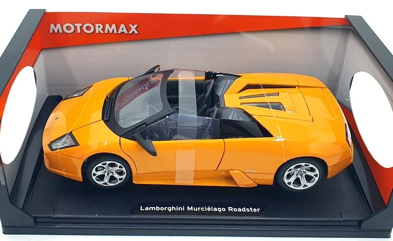 Motor Max 1/18 Scale Diecast 73169 - Lamborghini Murcielago Roadster Orange - Image 4 of 4