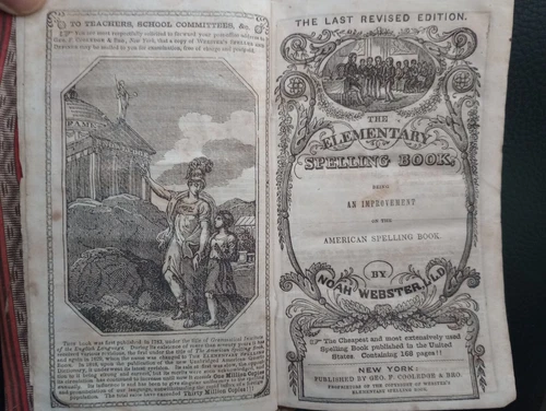 Webster's Elementary School Spelling Book Published 1848
