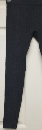 Hot Kiss Girl's Black Full Length Leggings With Design Size S/M - Picture 2 of 9