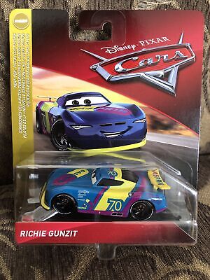 Disney Pixar Cars NIB Next-Gen Piston Cup Racers RICHIE GUNZIT 
