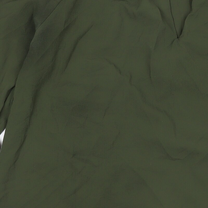 Select Womens Green Polyester Basic Blouse Size 1… - image 8