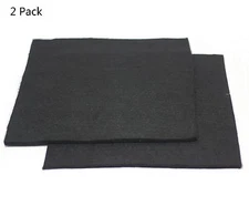2pc High Temp 18"X24"X1/4'' 6mm Felt Carbon Fiber Welding Blankets Black US