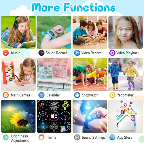 Kids 4G Smart Watchs Camera GSM Tracker SOS LBS Call Phone Game Watches Boy Girl - Bild 38 von 78
