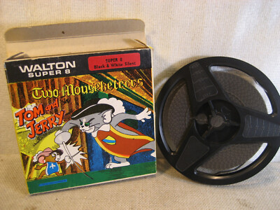 Super 8 Film - Tom And Jerry: Two Mouseketeers - 1952 Walton - B&W Silent