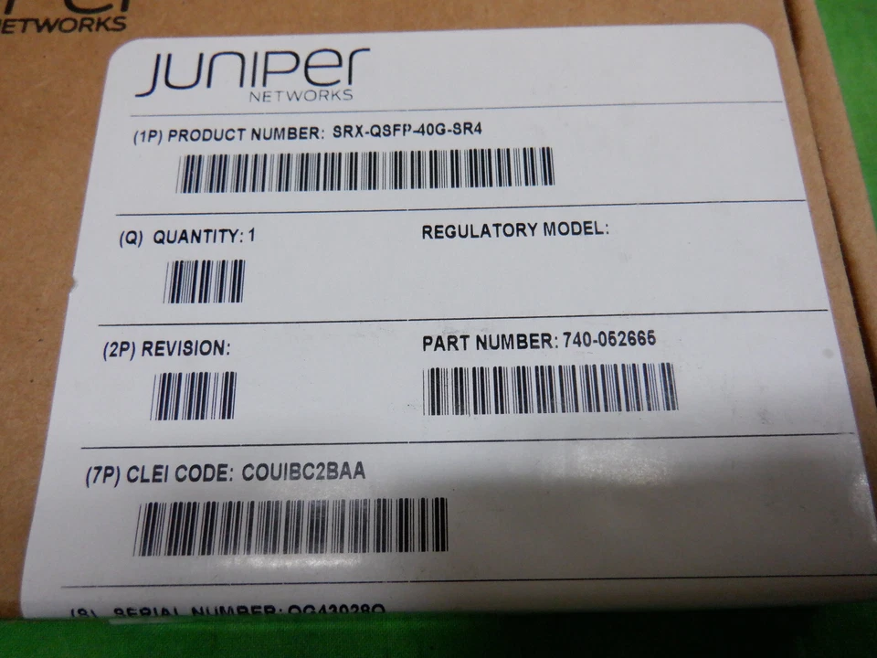 Juniper SRX-QSFP-40G-SR4 Ethernet 40GBASE-SR4 fiber MPO 740-052665   NEW - Image 2 of 2