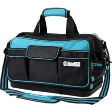 DURATECH Wide Mouth Tool Bag 17-in Large Storage 32 Pocket Bag Organizer w/Strap