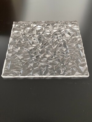 Acrylglas STRUKTUR PYRAMIDE 6mm farblos klar Sichtschutz Balkon Trennwand GC 28