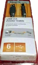 New Belkin USB 2.0 Printer Cable 6 Feet NIB
