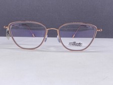 Eyeglasses Frames Woman Gold Purple Square Cat Eye Titan SPX 4555 NP:399  