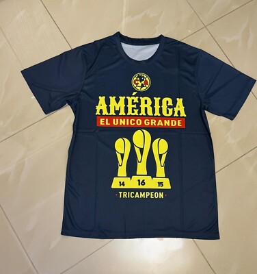 Adult Men's Jersey Size L Slim Fit America Tricampeon el Mas Grande