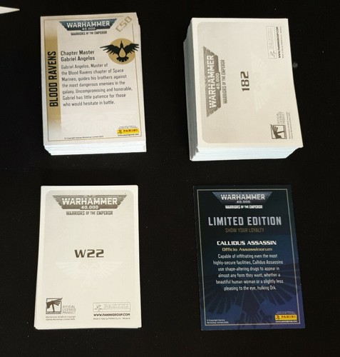 Warhammer Warriors Of The Emperor Sticker Collection 100% Complete (Panini 2022) - Picture 2 of 2