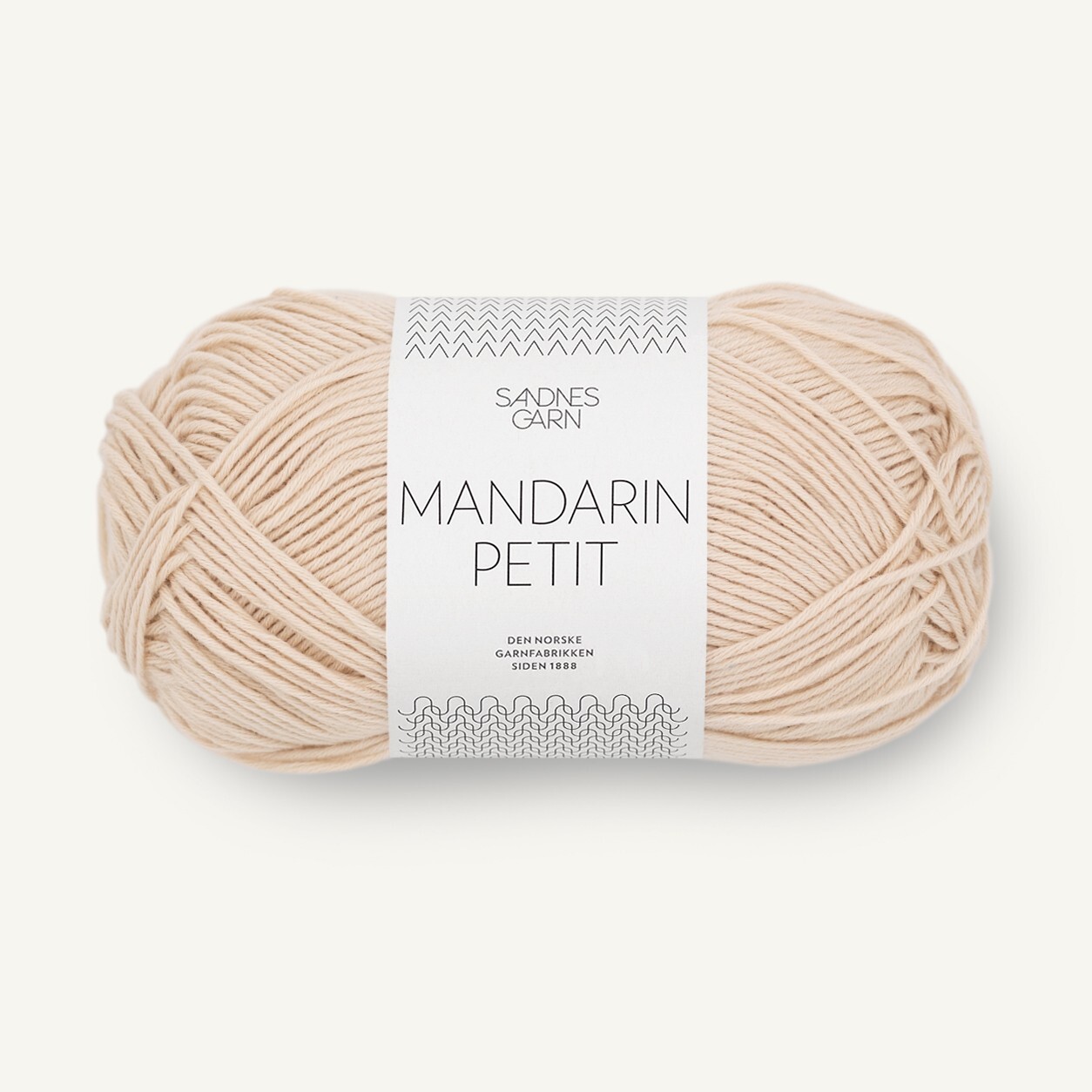 Mandarin Petit by Sandnes Garn - Almond White (3011) - 50 g / approx. 180 m Wool