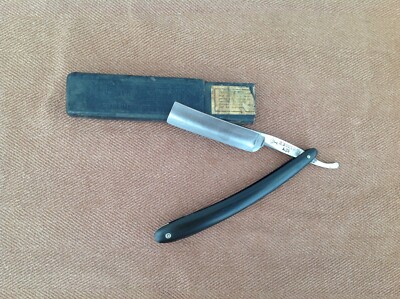 H Boker & Co ''King Cutter'' Straight Razor, Etched Face 