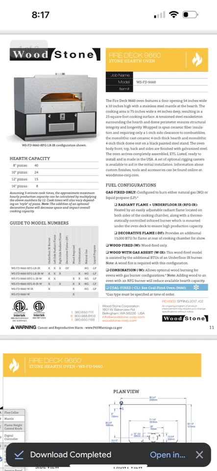 Woodstone 9660 Firedeck Pizza Oven - Image 3 of 4
