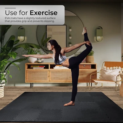 Eva Mat Soft Foam Extra Thick Gym Flooring Interlocking Floor Mats Yoga Tiles UK