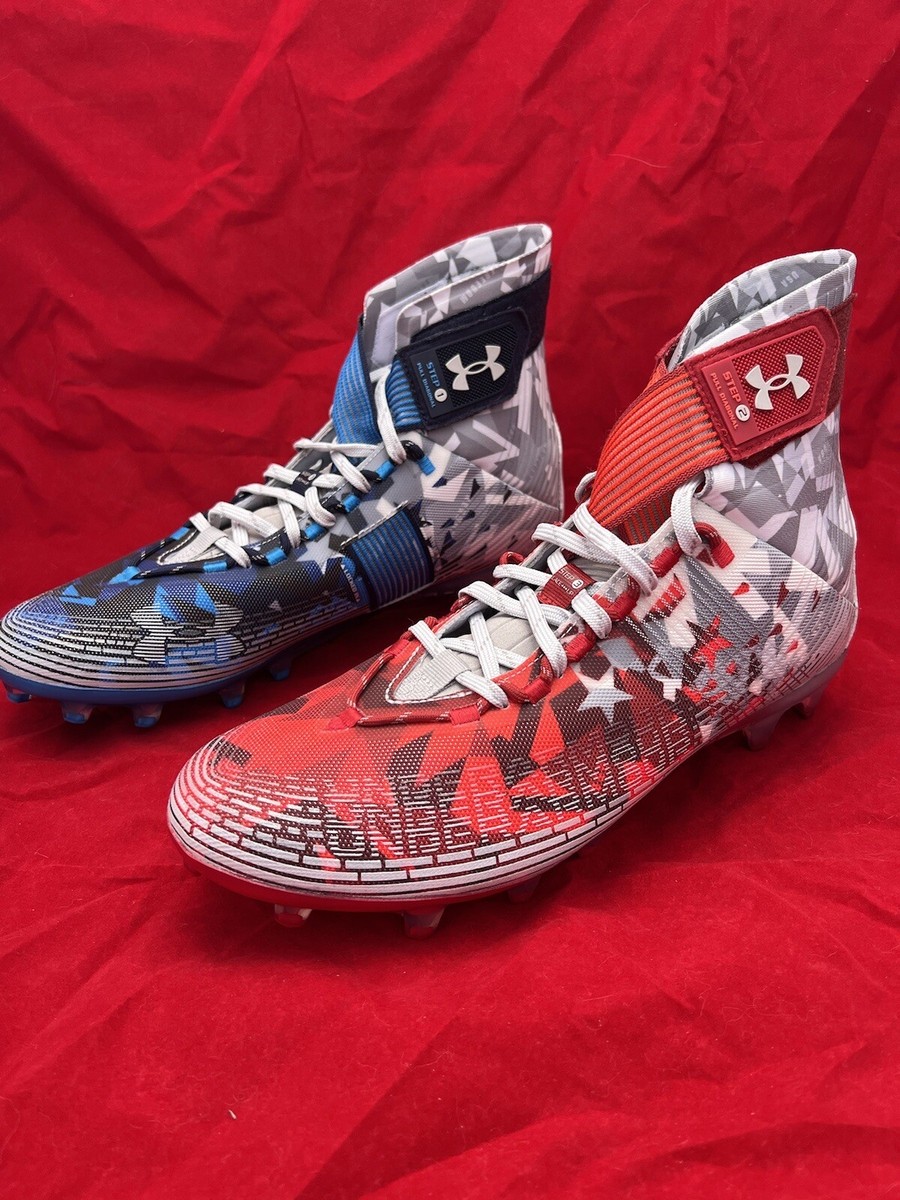 Under Armour Highlight MC LE “USA” Football Cleats 3026340-100 Men Sz 12.5 NEW Under Armour Highlight MC LE USA Men main image 4