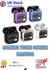 iPhone Samsung Touch Screen Wireless Earbuds  SE60 LCD V5.3 Bluetooth BTV5.4 ANC