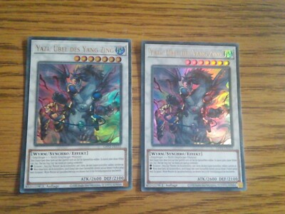 2x YAZI ÜBEL DES YANG ZING  GFP2-DE131 ULTRA RARE 1.AUFLAGE in mint