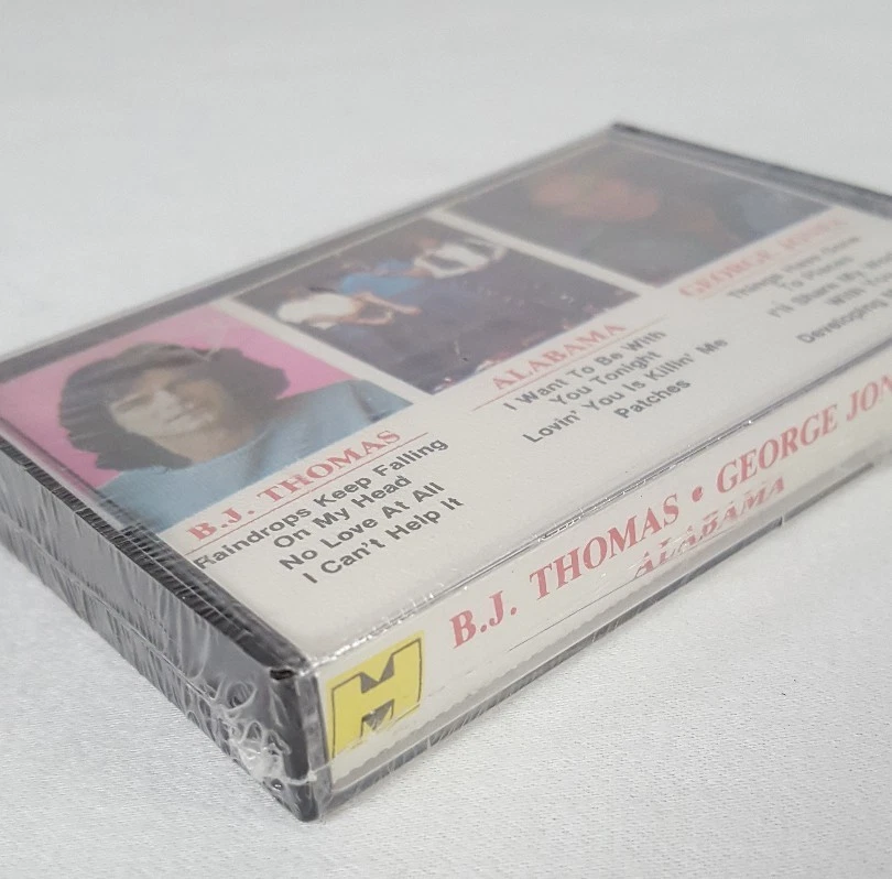 George Jones, Alabama, B.J. Thomas (1987, Highland Music) Cassette Tape, SEALED - Image 4 of 4