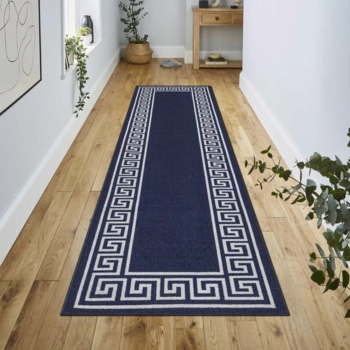 Non Slip greeky Runner Rug Living Room Carpet Bedroom Hallway Kitchen Floor Mat - Picture 62 of 68