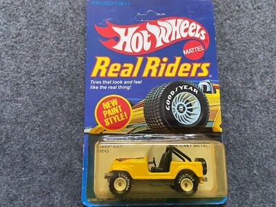 Yellow Jeep CJ-7 Real Riders Hot Wheels Card Unpunched | eBay