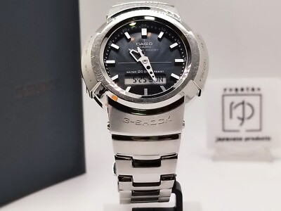 Casio G Shock AWM-500D-1AJF Silver Watch StainlessSteel SolarPowered MultiBand 6
