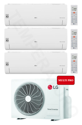LG Standard II 3-Raum Multisplit Klimaanlage 2,1 + 2x 3,5 kW A+++/A++ WiFi R32