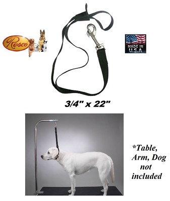 RESCO 22'' Nylon Web SPEED NOOSE Loop for DOG Grooming Table Arm Bath Adjustable