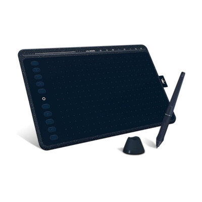 HUION HS611 Grafiktablett, 10,2 x 6,36 Zoll, ideal für digitale Kunst, Malerei