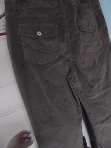 New FADED GLORY 14 Brown strtch cotton CORDUROY Pants Unworn 32.5" - Picture 5 of 8