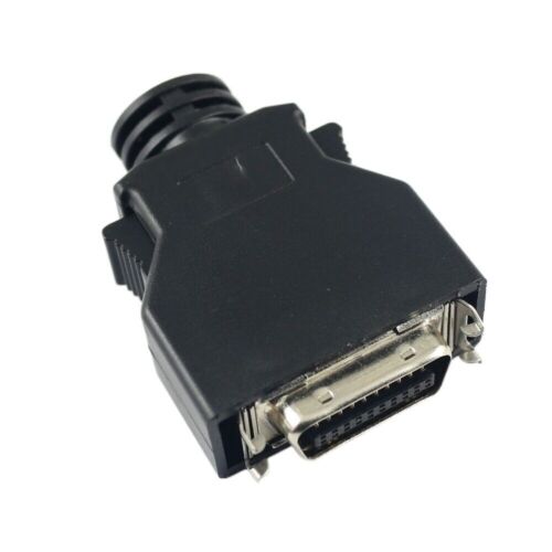 1Pcs Black SCSI CN 20 Pin MDR Male Solder Plug Cable Connector For MR-J2CN1 - Afbeelding 1 van 5