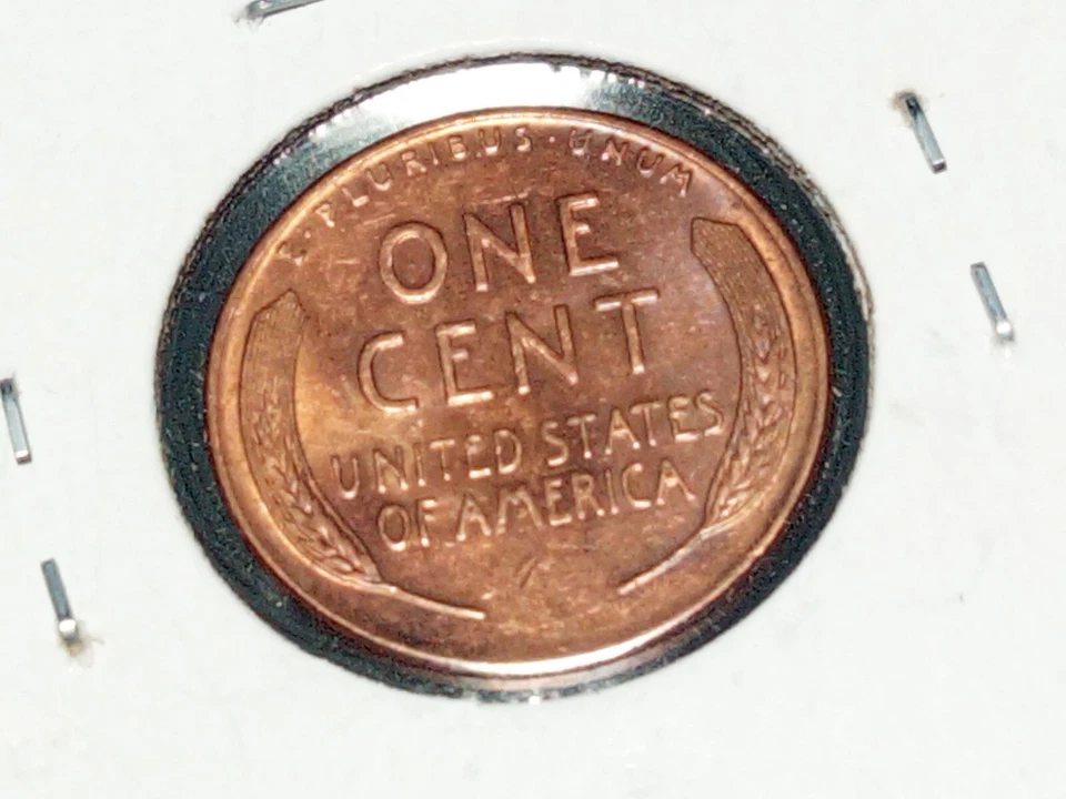 Mint Error Coin DDO 1957 Denver Lincoln Wheat Ear Red 1c Cent Uncirculated  - Image 2 of 4