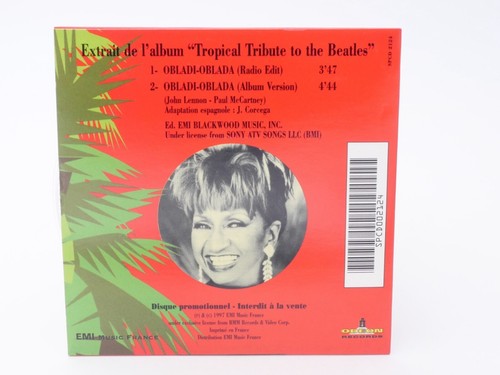 SINGLE CD 2 TITRES - CELIA CRUZ – OBLADI OBLADA (TRIBUTE TO THE BEATLES) - Foto 2 di 3