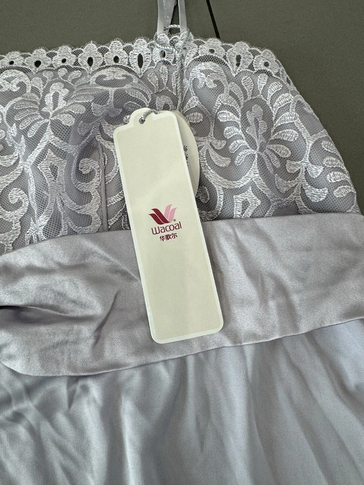 Wacoal Embrace Lavender Lace Embroidered Chemise Slip NWT SIZE Small - Image 4 of 4