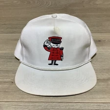 vintage MORGAN PRODUCTS Snapback Trucker Hat Rope Bell Hop Uniform Flat Brim