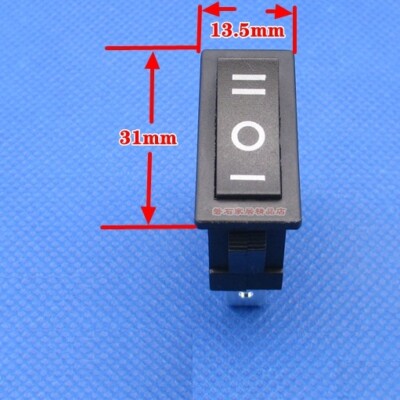 JD JD03-F1 3 Pins 3 Positions Rocker Switch Maintained 30A 125