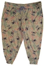 Women's 3X 22-24W Lilo and Stitch Ladies Sleep Jogger Pajamas Lounge Pant PJs