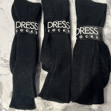 Old Stock Men  s Hose Socks 3 Pair Dress Casual Size 10 100 Stretch Nylon