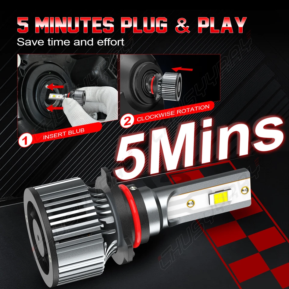 Kit de faros antiniebla DRL para Acura ZDX 2010 2011 2012 2013 -8x LED HID Foto 4 de 4