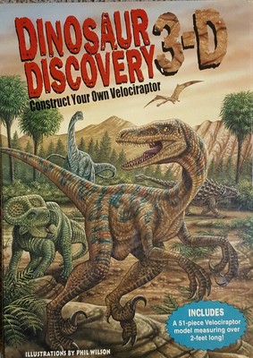 Dinosaur Discovery 3D VELOCIRAPTOR Puzzle MODEL 51 Piece 2 FOOT Long ...