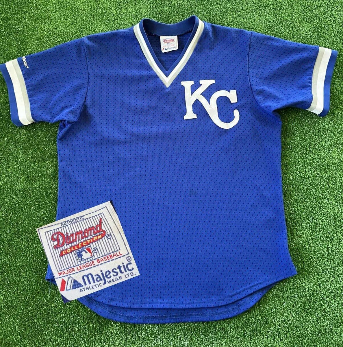 VTG 80s 90s Kansas City Royals Majestic Diamond Collection Jersey Mens Size  XL