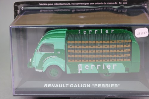 ZT1227 IXO voiture 1/43 Cheres Camionnettes d' Antan Renault Galion Perrier - Picture 2 of 4