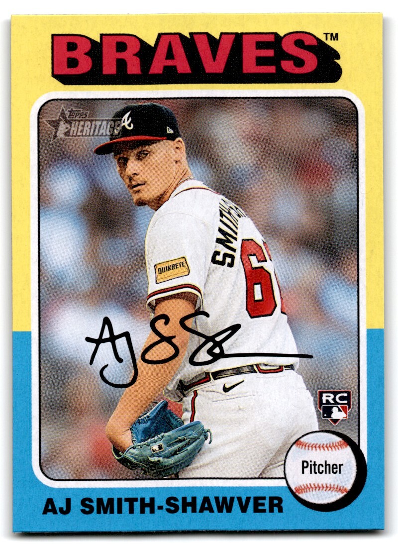 2024 Topps Heritage AJ Smith-Shawver RC Atlanta Braves #114 | eBay
