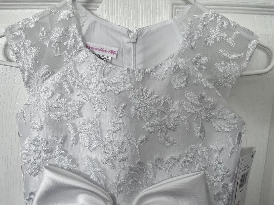 Bonnie Jean Communion /Formal /Wedding Flower Girl Bow Dress Girl’s Size 10 - Image 4 of 4
